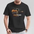 America Guitar Total Solar Eclipse 2024 Colorado T-Shirt Unique Gifts