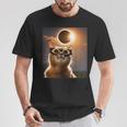 America Totality 04 08 24 Solar Eclipse 2024 Cat Selfie T-Shirt Personalized Gifts