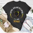 America Totality 04 08 24 Total Solar Eclipse 2024 Texas T-Shirt Unique Gifts