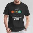 America Totality Total Solar Eclipse 40824 Usa Map 2024 T-Shirt Unique Gifts