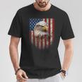 American Flag Bald Eagle Patriotic Red White Blue T-Shirt Unique Gifts
