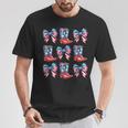 American Flag Boots And Bows 4Th Of July Cowgirl Western T-Shirt Unique Gifts