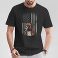 American Flag Usa Patriot Boxer Dog Dad T-Shirt Unique Gifts