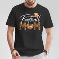 American Football Mom Leopard Print Football Player Mommy T-Shirt Unique Gifts