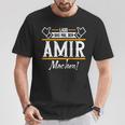 Amir Lass Das Den Amir Machen Vornamen T-Shirt Lustige Geschenke