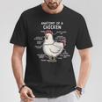 Anatomy Of A Chicken Country Farm Women Girl T-Shirt Unique Gifts