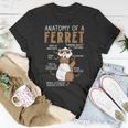 Anatomy Of A Ferret Lover Wildlife Animal Ferret Owner T-Shirt Unique Gifts