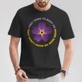 Armenia Armenian Genocide 1915 Purple Forget Me Not Flower T-Shirt Unique Gifts