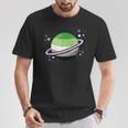 Asexual Aromantic Space Planet Vintage T-Shirt Unique Gifts