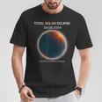 Astronomy Once In A Lifetime Eclipse Minimalistic Solar Ecli T-Shirt Unique Gifts