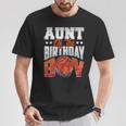 Aunt Basketball Birthday Boy Family Baller B-Day Party T-Shirt Unique Gifts