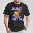 Aunt Birthday Crew Outer Space Planets Galaxy Bday Party T-Shirt Unique Gifts
