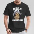 'Aus Meerkat Wird Herdmännchen Wortspiel Cooking Outfit Black T-Shirt Lustige Geschenke