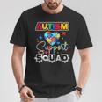 Autism Awareness Autism Squad Support Team Colorful Puzzle T-Shirt Unique Gifts