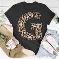 Awesome Letter G Initial Name Leopard Cheetah Print T-Shirt Unique Gifts