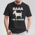 Baa I'm A Goat Costume Animal Goat T-Shirt Unique Gifts