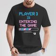 Baby Announcement New Dad Gender Reveal Father's Day Gaming T-Shirt Funny Gifts