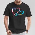 Bahamas Bahamian Americans Usa Flag Colors Heart Love T-Shirt Unique Gifts