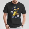 Banana Playing Baseball Fruit Lover Baseball Player T-Shirt Personalized Gifts