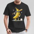 Banana Playing Baseball Baseball Game Lover Humorous T-Shirt Funny Gifts