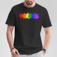Bandera Del Orgullo Gay Humano Lgbt Bandera Del Arco Iris Camiseta unisex Regalos divertidos