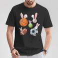 Basketball Baseball Football Soccer Sports Easter Bunny T-Shirt Funny Gifts