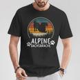 Basset Alpindackel Papa Wieneratertag T-Shirt Lustige Geschenke