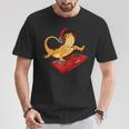 Bearded Dragon Dj Sound Tech Red Headphone Music Lizard T-Shirt Unique Gifts