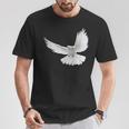 Beautiful Flying Peaceful White Dove Photo Silhouette T-Shirt Unique Gifts