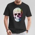 Beautiful Steampunk Multicolor Gear Skull T-Shirt Unique Gifts