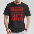 Beer Pet Chihuahuas Sleep Repeat Red CDogLove T-Shirt Unique Gifts