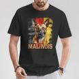 Berger Malinois Belgian Malinois Avec Drapeau Grunge T-Shirt Cadeaux drôles