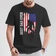 Best Dad Ever Bigfoot Big Foot Sasquatch Father's Day T-Shirt Personalized Gifts