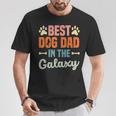 Best Dog Dad In The Galaxy –Atertag – Hundeliebende Papa T-Shirt Lustige Geschenke