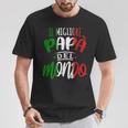 Bester Papa Der Welt Italian Italian Slogan T-Shirt Lustige Geschenke