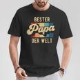 Bester Papa Der Welt Retrointage Saying Father's Day T-Shirt Lustige Geschenke