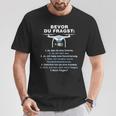 Bevor Du Fragst Drone Pilot T-Shirt Lustige Geschenke