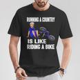 Biden Falls Off Bike Joe Biden Falling Off His Bicycle T-Shirt Unique Gifts