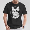 Black Metal French Bulldog Gothic Heavy Metal Dog T-Shirt Unique Gifts