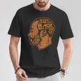 Black History Afro Man Words African American Father Dad Men T-Shirt Unique Gifts