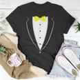 Black And White Tuxedo With Yellow Bow Tie NoveltyT-Shirt Unique Gifts
