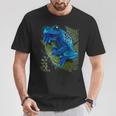 Blue Poison Dart Frog Colored Exotic Animal Amphibian Pet T-Shirt Personalized Gifts