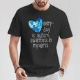 Blue Puzzle Heart T-Shirt Funny Gifts