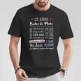 Bodas De Plata 25 Años Aniversario De Boda Regalo Camiseta unisex Regalos divertidos