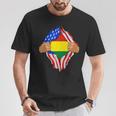 Bolivian Blood Inside Me Bolivia Flag T-Shirt Unique Gifts