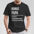 Bonuspapa Bonus Papa Step Dad S T-Shirt Lustige Geschenke