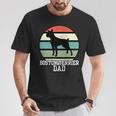 Boston Terrier Papa I Retro Boston Terrier T-Shirt Lustige Geschenke