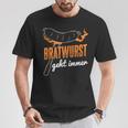 Bratwurst Geht Immer Bbq Grill T-Shirt Lustige Geschenke