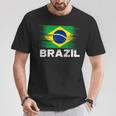 Brazil Brazilian Flag Sports Soccer Football T-Shirt Unique Gifts