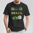 Brazil Soccer Fans Jersey Brazilian Flag Football T-Shirt Unique Gifts